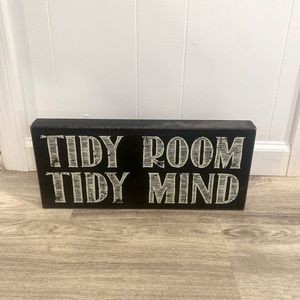 “TIDY ROOM TIDY MIND” Room Decor